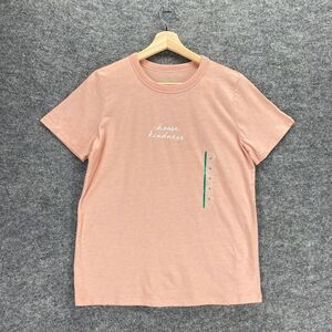 NEW Zoe+Liv T-Shirt Women M Pink Short Sleeve Choose Kindness Crew Neck Regular